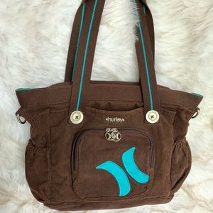 Hurley Corduroy Laptop Tote Bag
